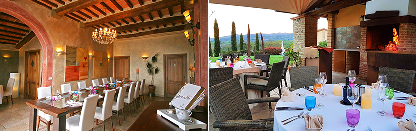 Fine dining in the beautiful Umbrian Countryside. 